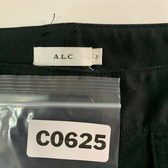 A.L.C. 2 Black Utility Large Front Pocket Chino Pants Straight Leg Cotton - Picture 3 of 9